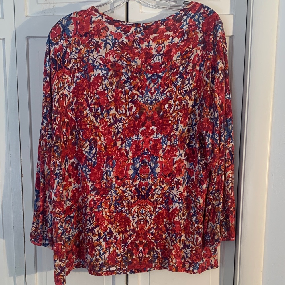 Cato Multi-colored Floral Blouse - Picture 6 of 8